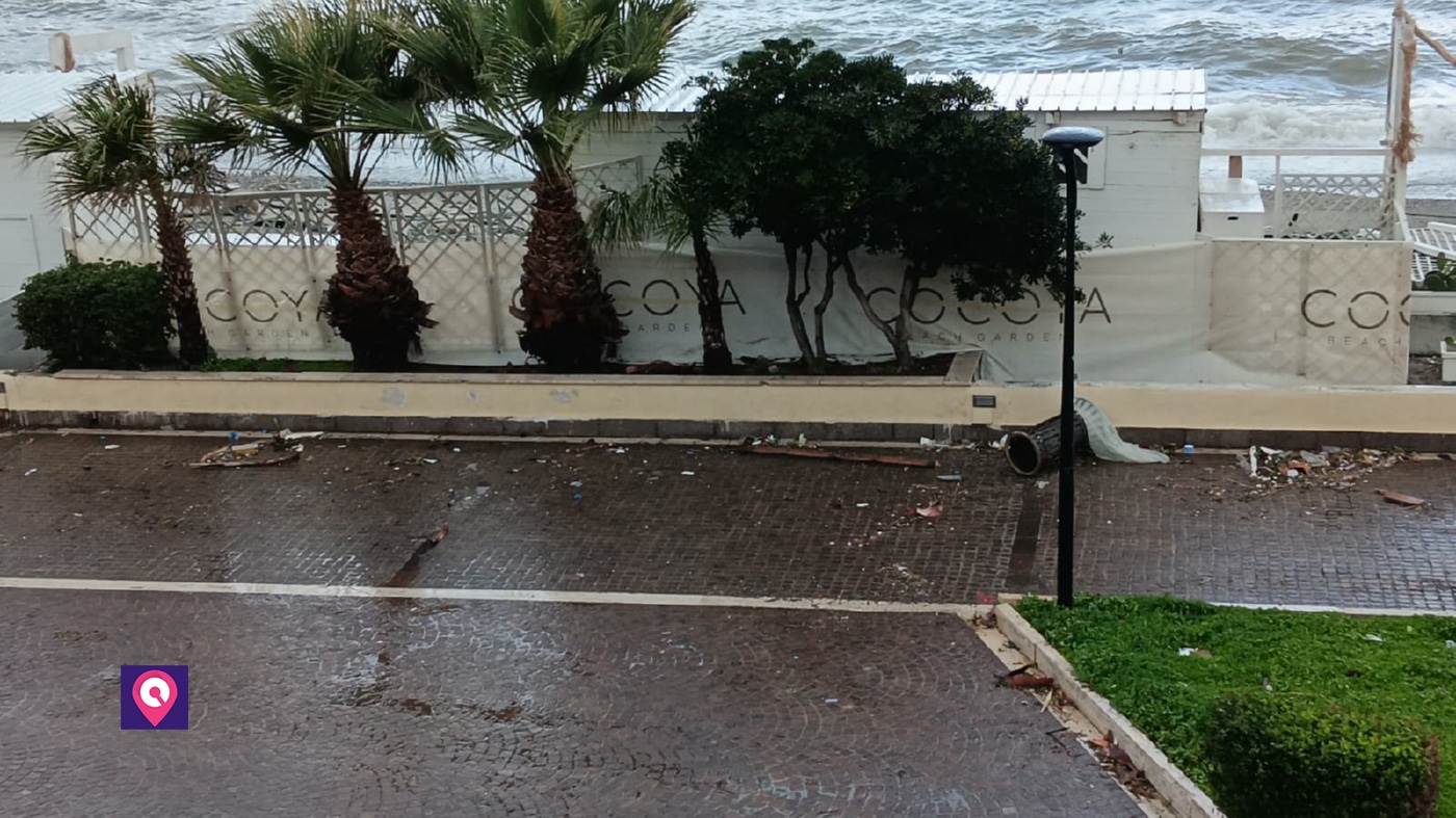 maltempo lungomare rc ciclone ulrike ()