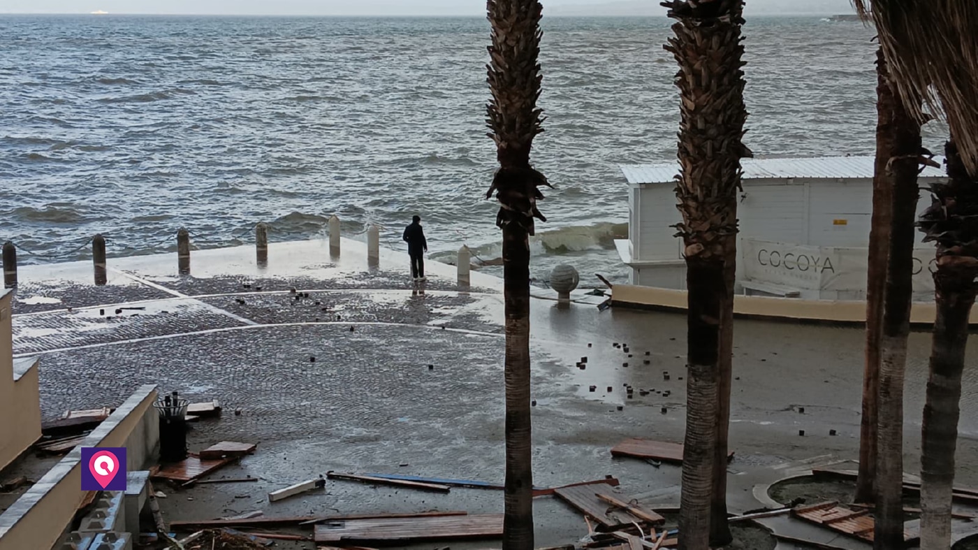 maltempo lungomare rc ciclone ulrike ()