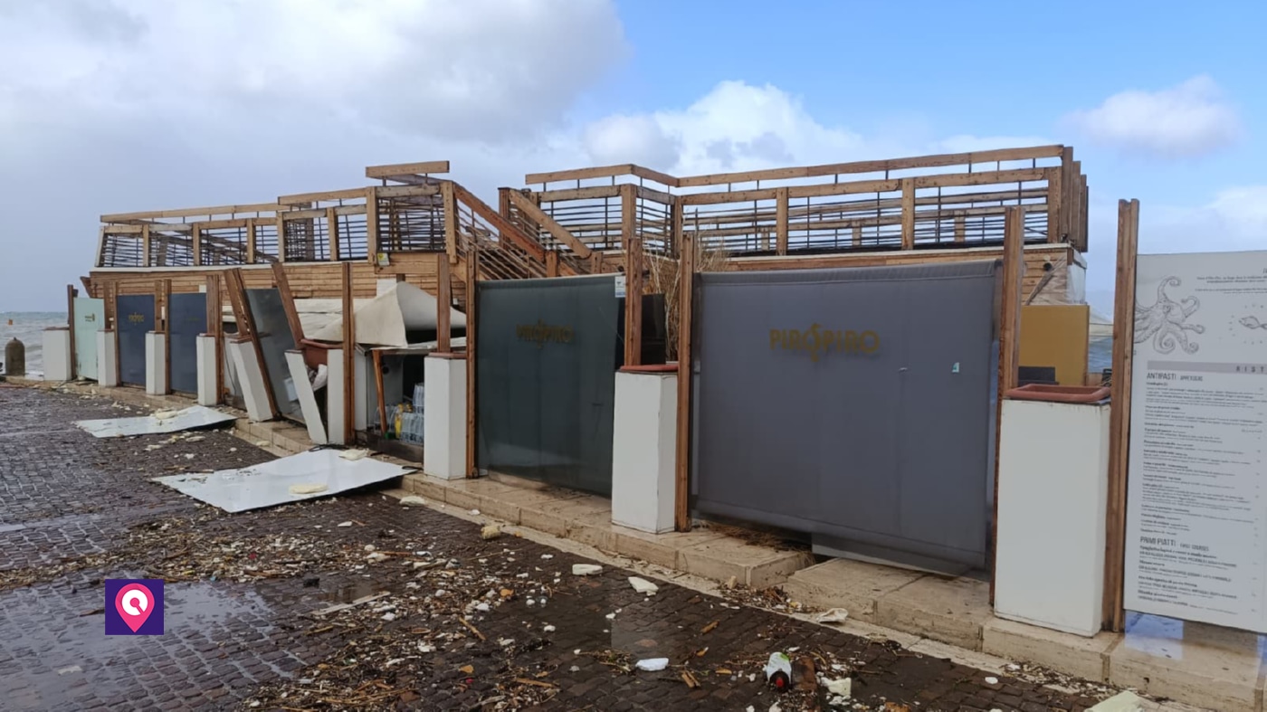 maltempo lungomare rc ciclone ulrike ()