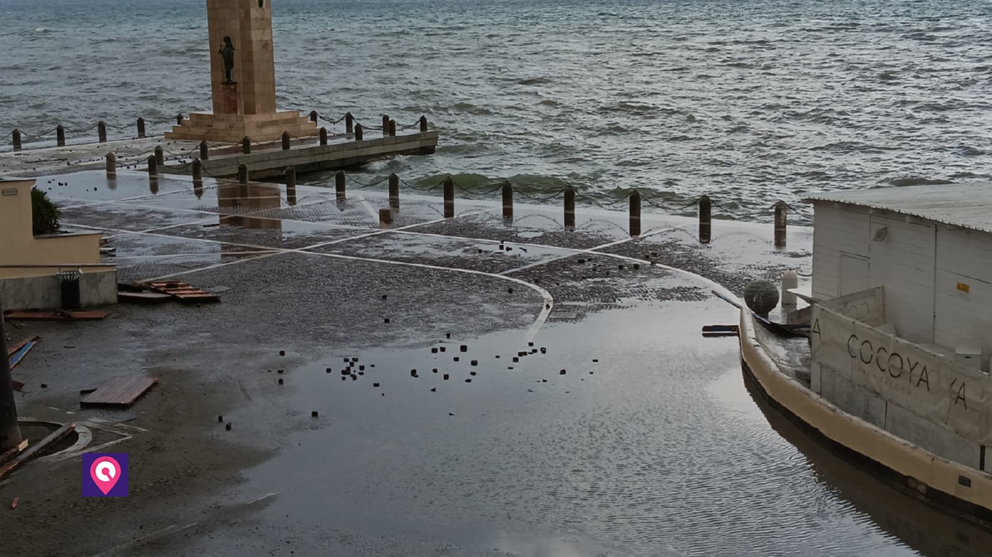 maltempo lungomare rc ciclone ulrike ()