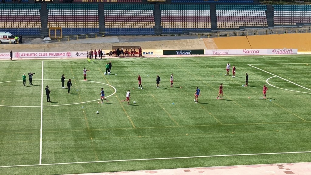 Athletic Palermo Reggina riscaldamento