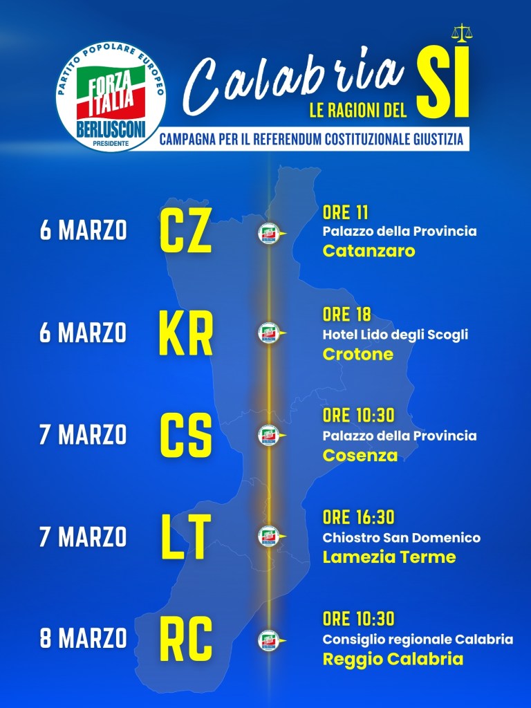 Campagna referendum GIUSTIZIA CALABRIA SI
