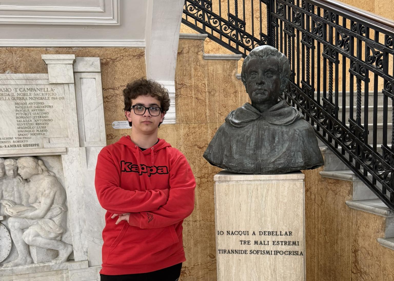Gabriele Bascià del Liceo classico T Campanella