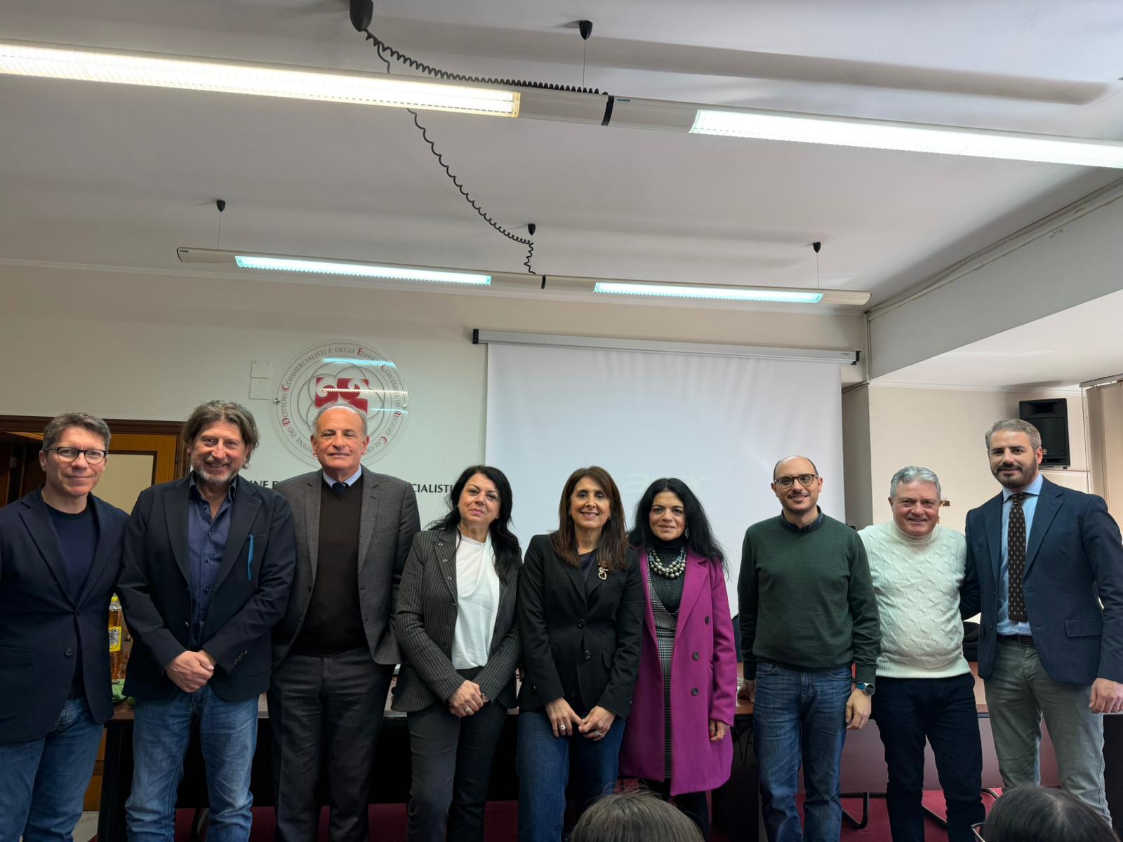 La Dirigente Borrello con tutor e formatori