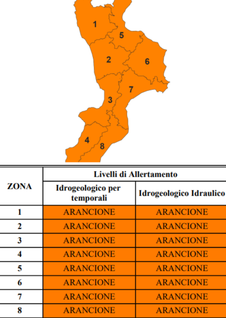 allerta arancione