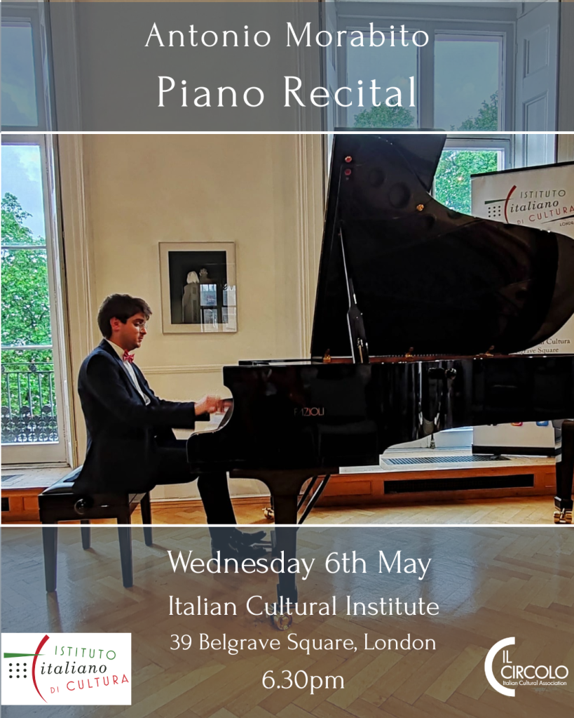 Antonio Morabito at Italian Cultural Institute