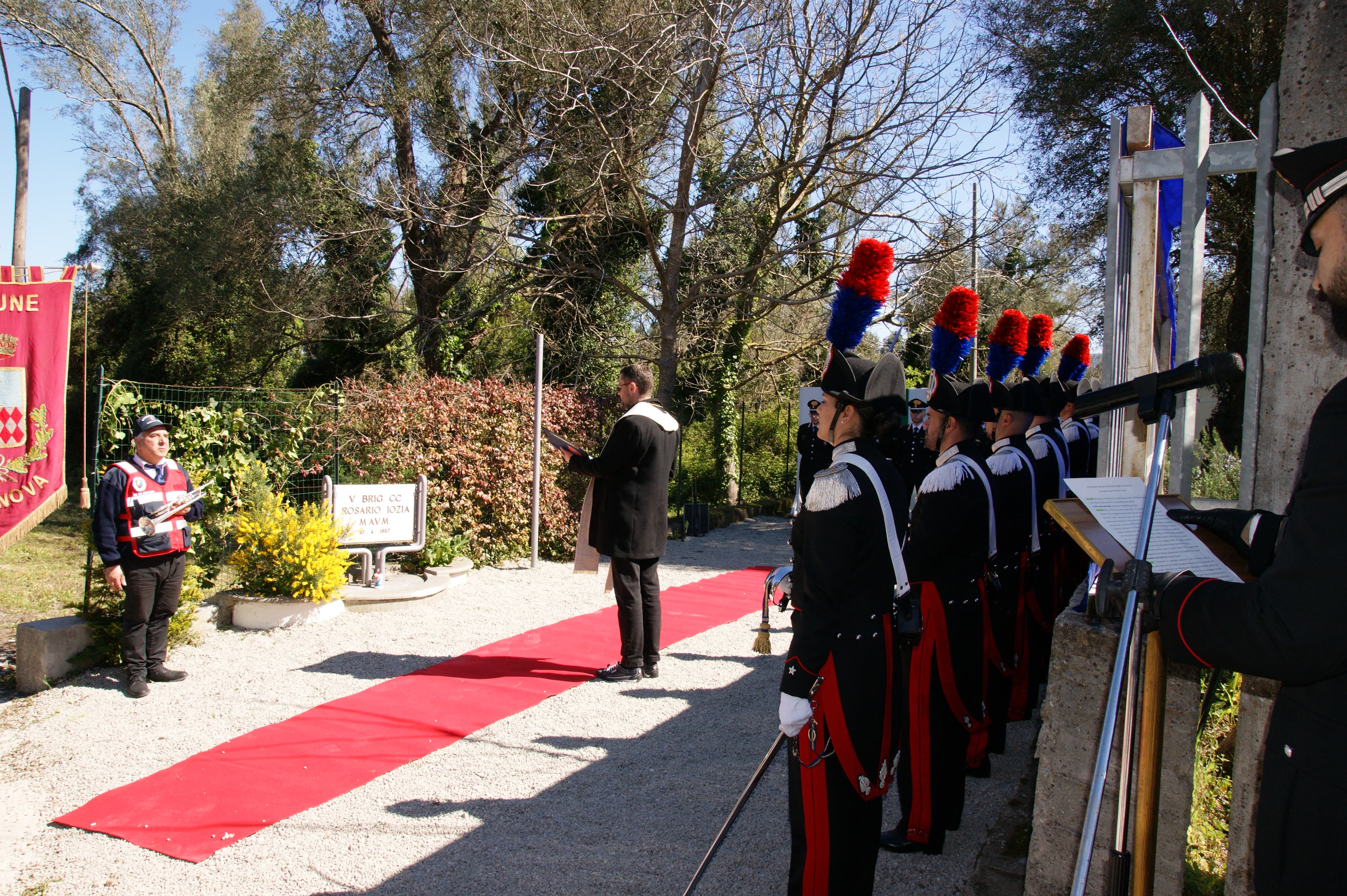 CERIMONIA IN MEMORIA DEL VICE BRIGADIERE ROSARIO IOZIA