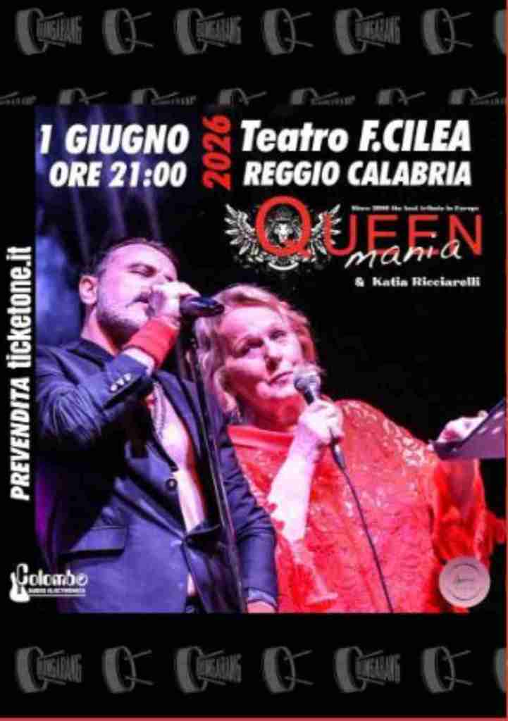 Locandina Queenmania e Katia Ricciarelli