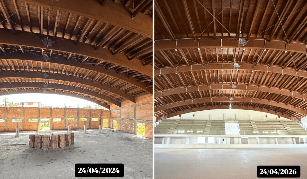 Palestra San Giovannello lavori completati