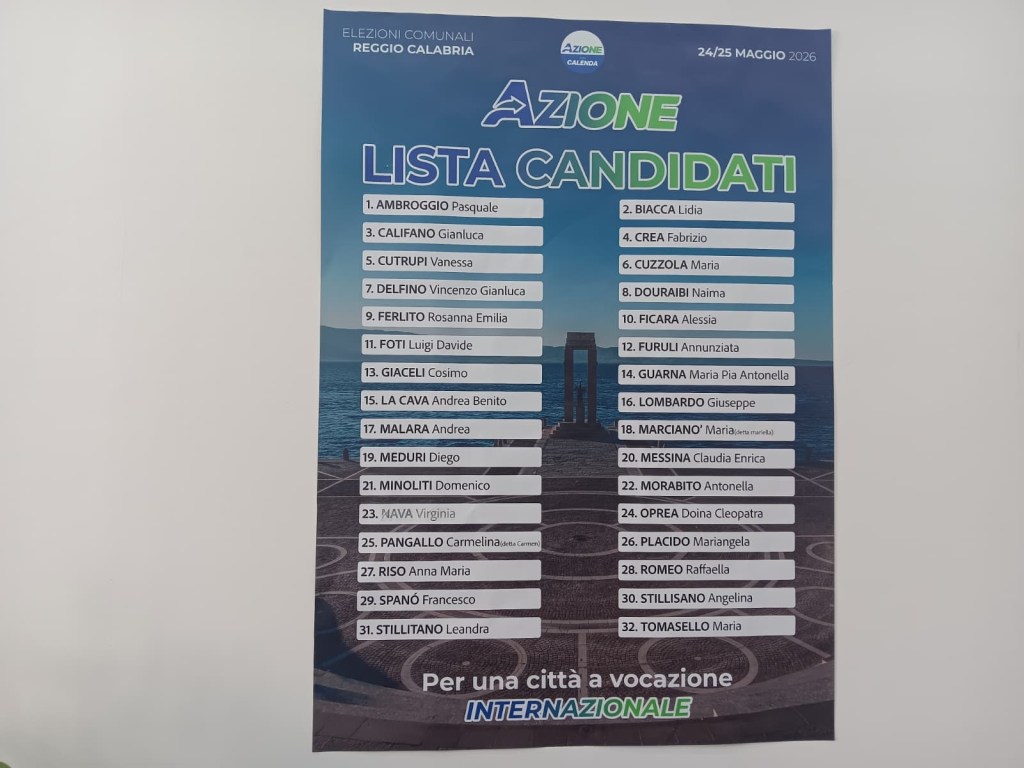 liste azione reggio calabria poster