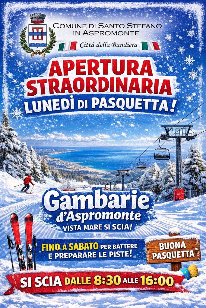 locandina pasquetta gambarie neve