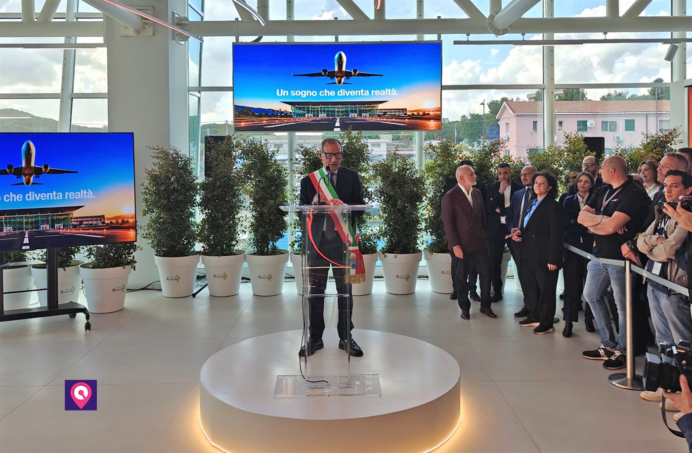 Domenico Battaglia Aeroporto Tito Minniti Inaugurazione