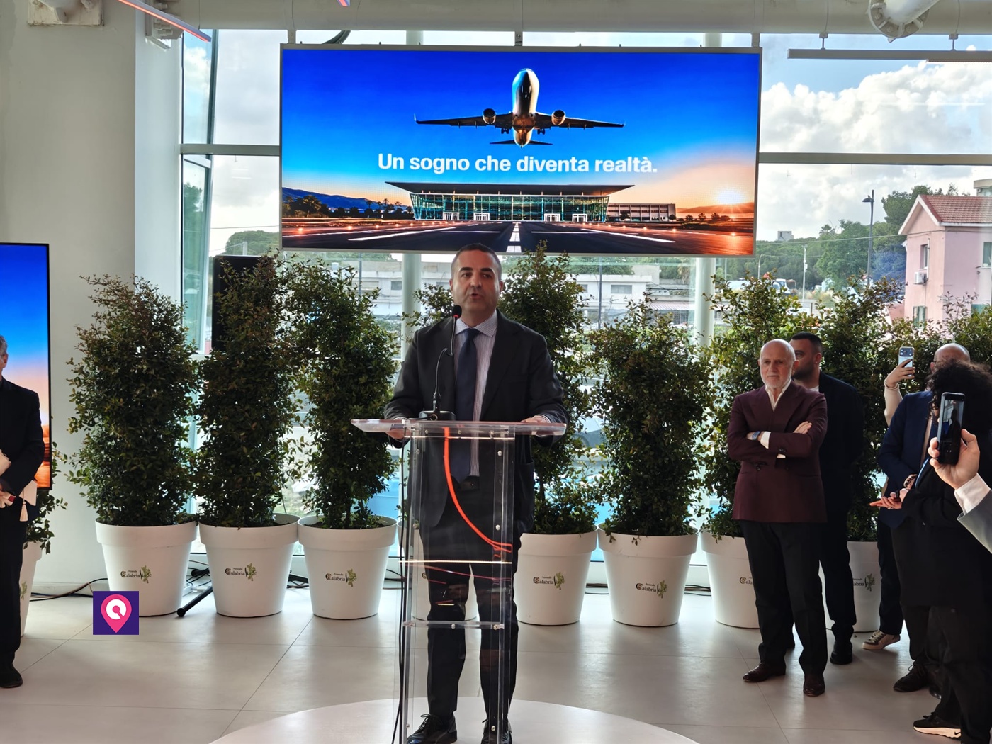 Francesco Cannizaro Aeroporto Tito Minniti Inaugurazione