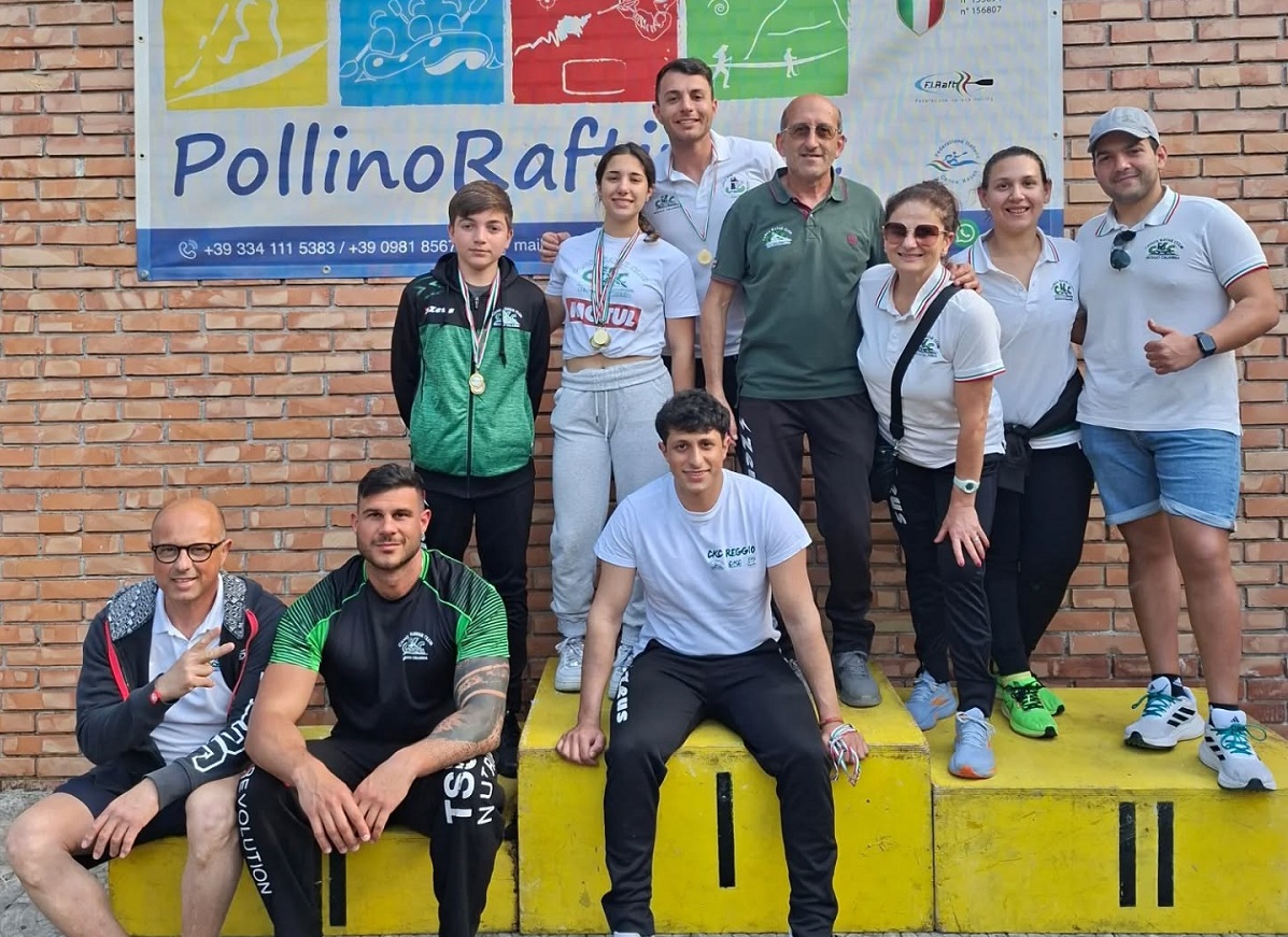 Il Canoa Kayak Club Reggio Calabria primo classificato