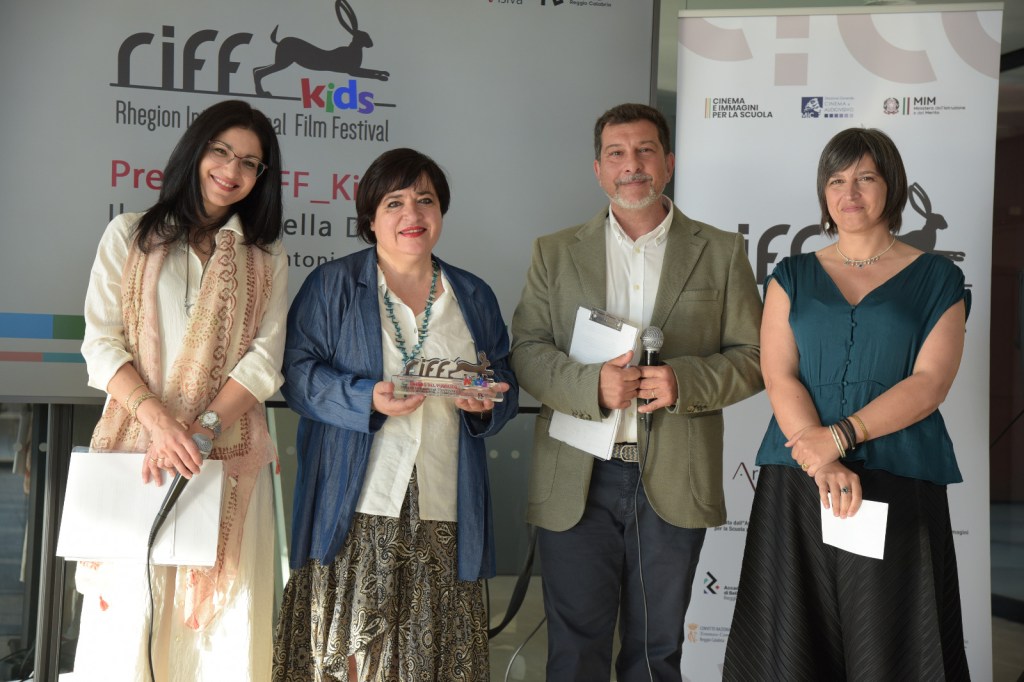 Un momento della cerimonia di premiazione del Riff Kids