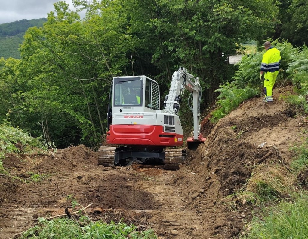 Al via i lavori sulla Ortì–Ortì Superiore, aperto il cantiere per il ripristino della carreggiata