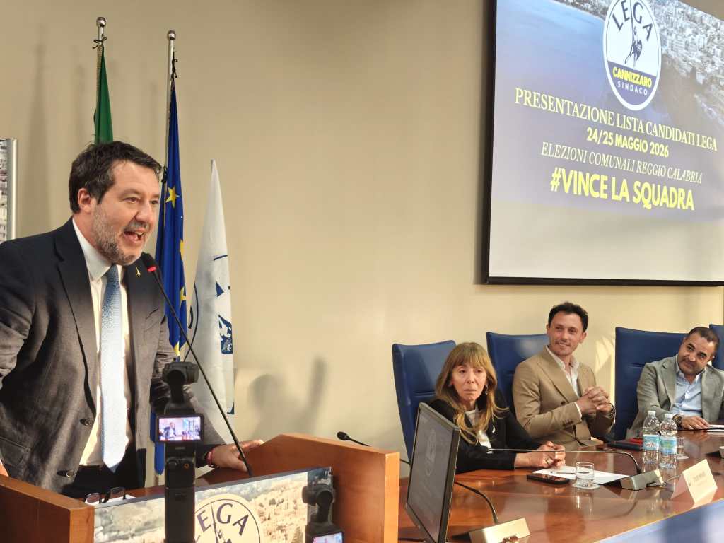 Elezioni, Salvini spinge Cannizzaro ed ai reggini: ‘Avrete un sindaco del buonsenso e dello sviluppo’