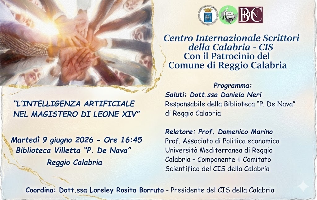 Foto manifesto L'intelligenza artificiale nel Magistero di Leone XIV