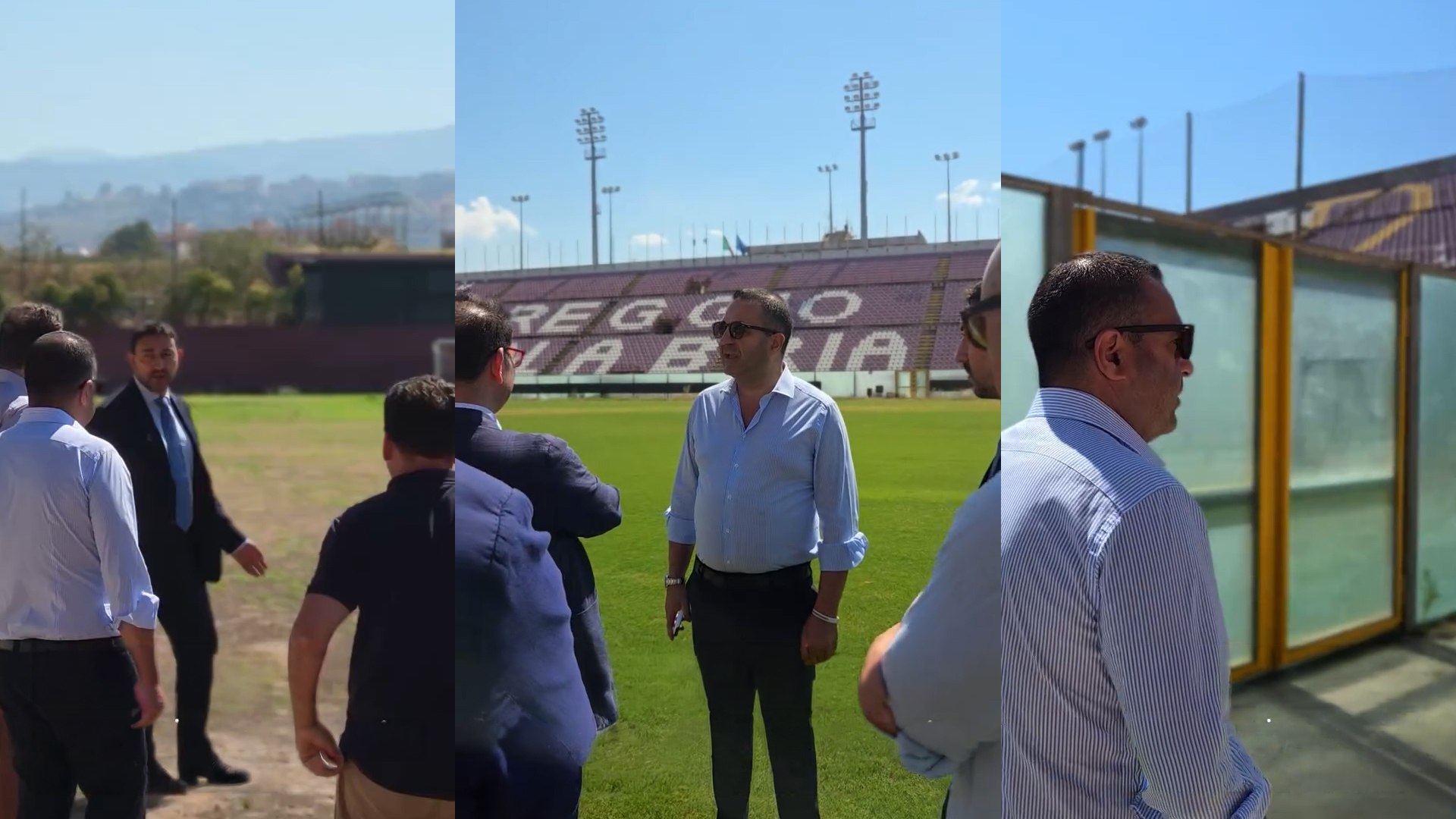 Sindaco Francesco Cannizzaro sopralluogo allo stadio Granillo e al centro sportivo Sant Agata