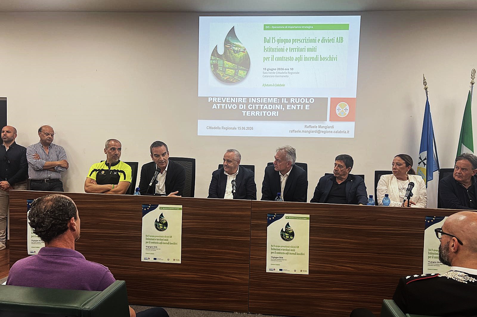 incendi boschivi incontro regione