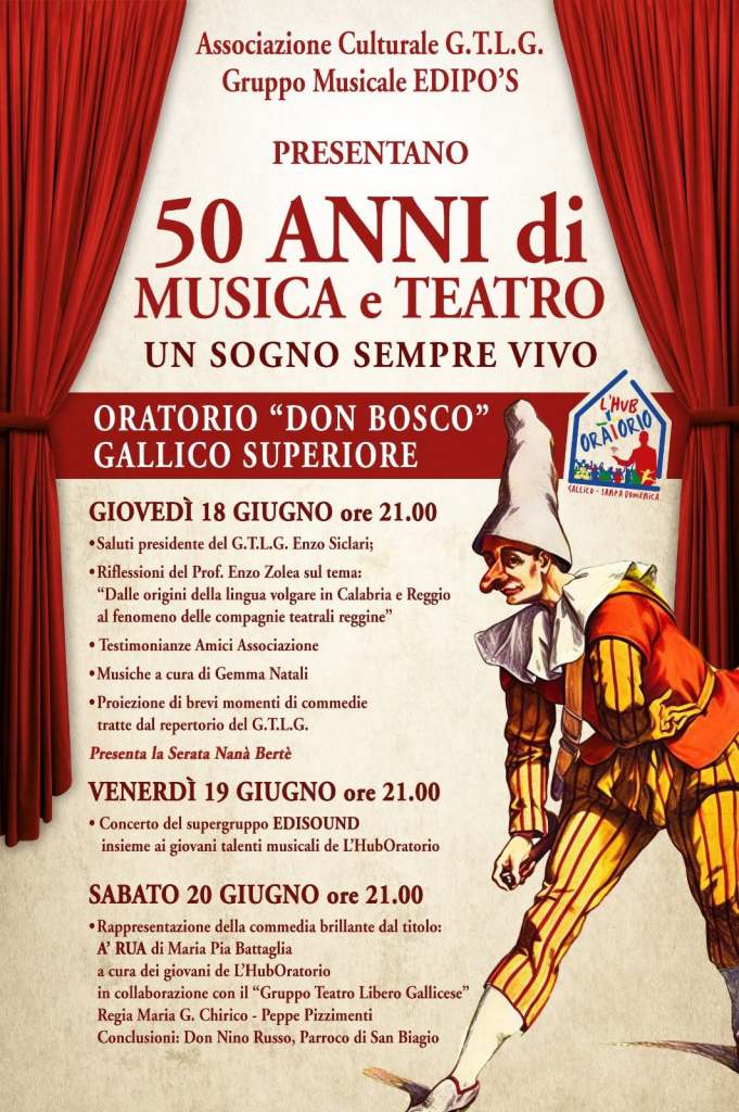 locandina evento anni teatro gallico