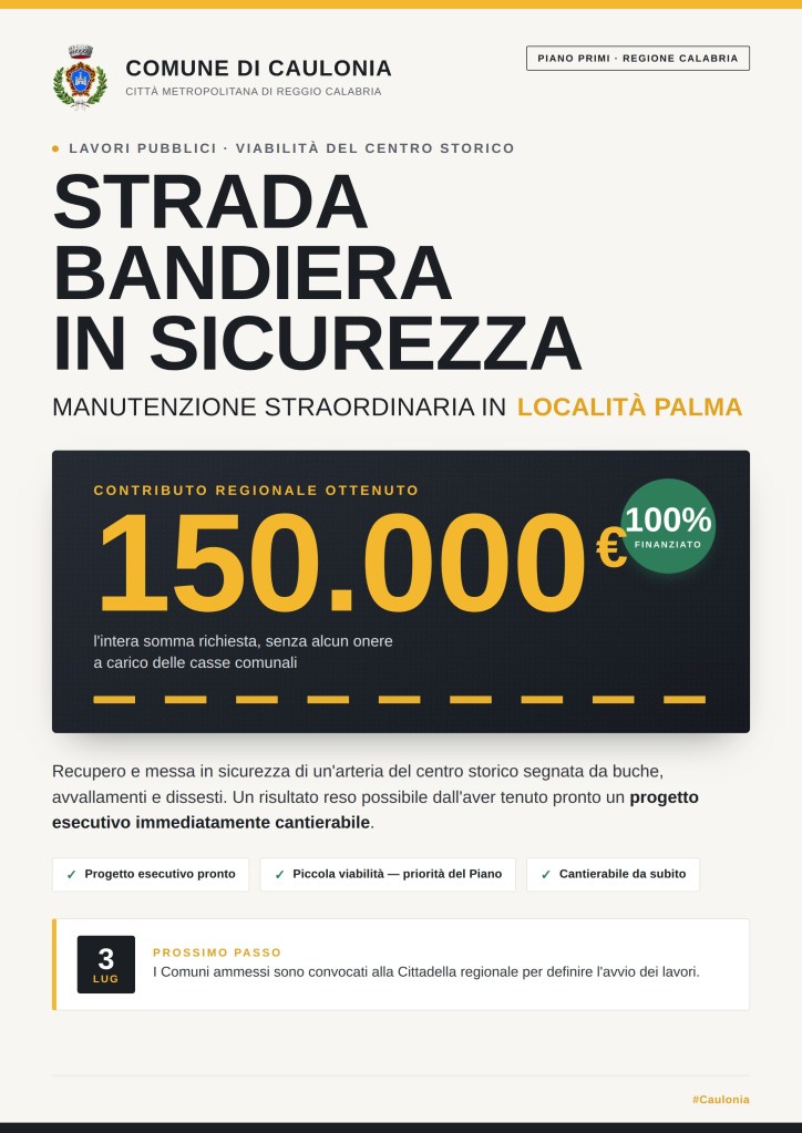 locandina strada bandiera