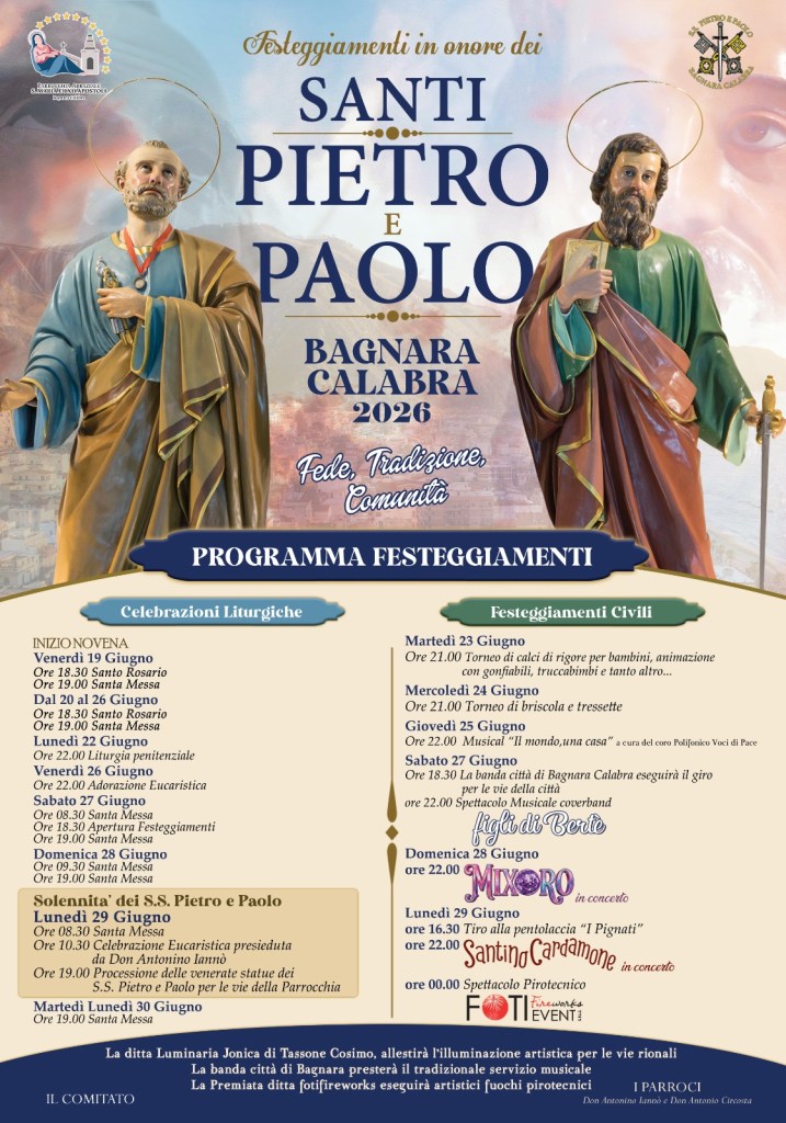 santi pietro paolo bagnara programma
