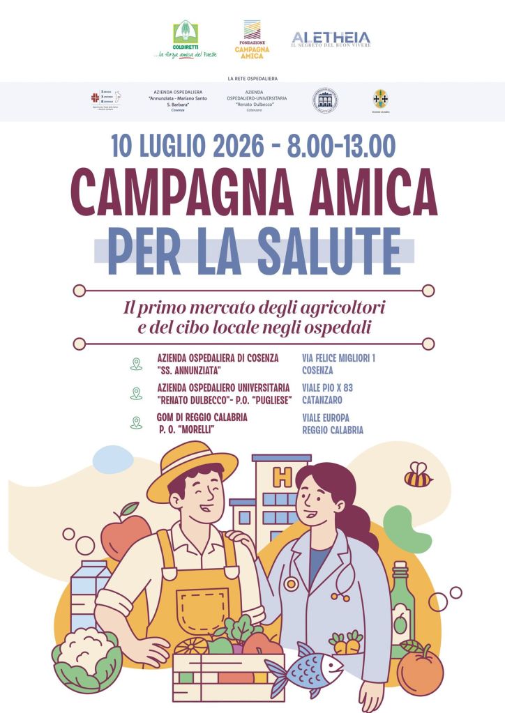 Campagna amica per la salute web Coldiretti Calabria