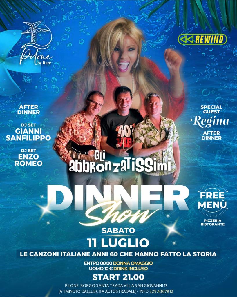 LOCANDINA DINNER SHOW PILONE