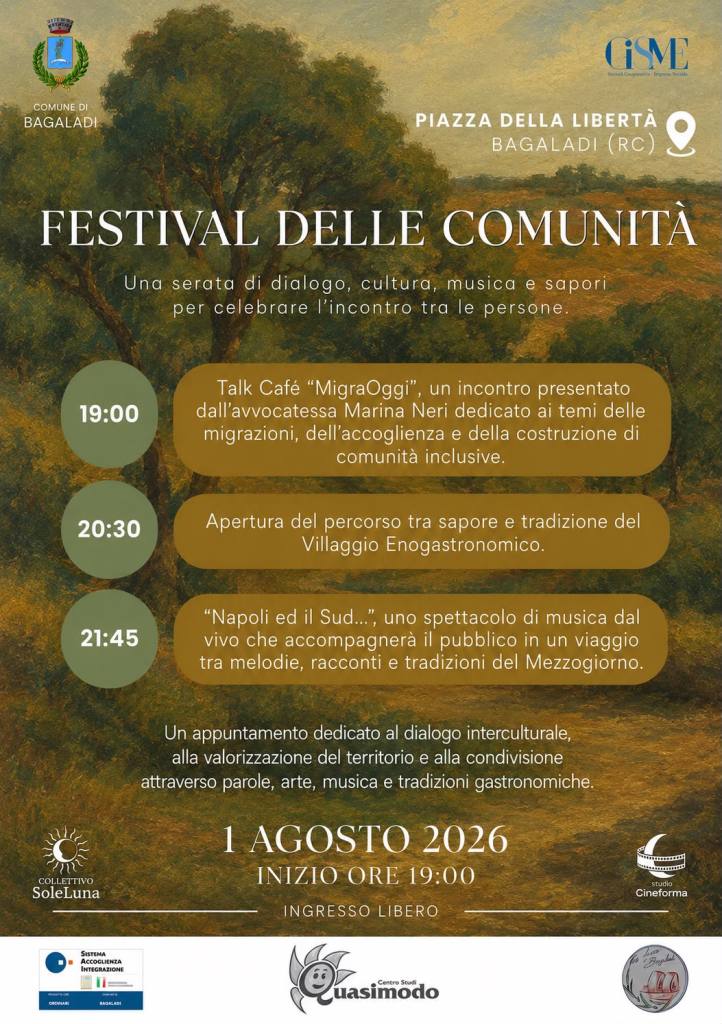 Programma Festival delle comunità