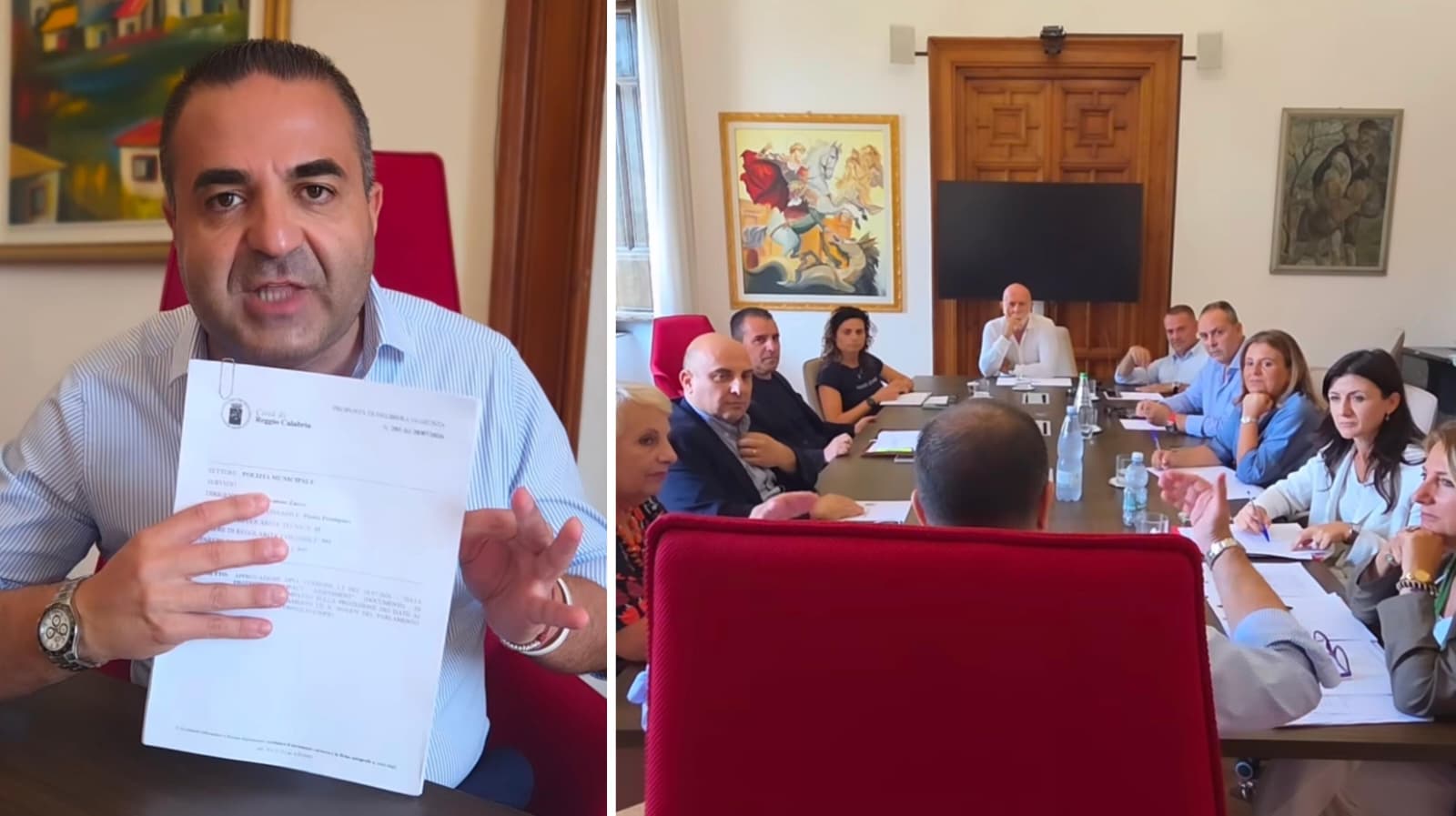 cannizzaro giunta delibera telecamere