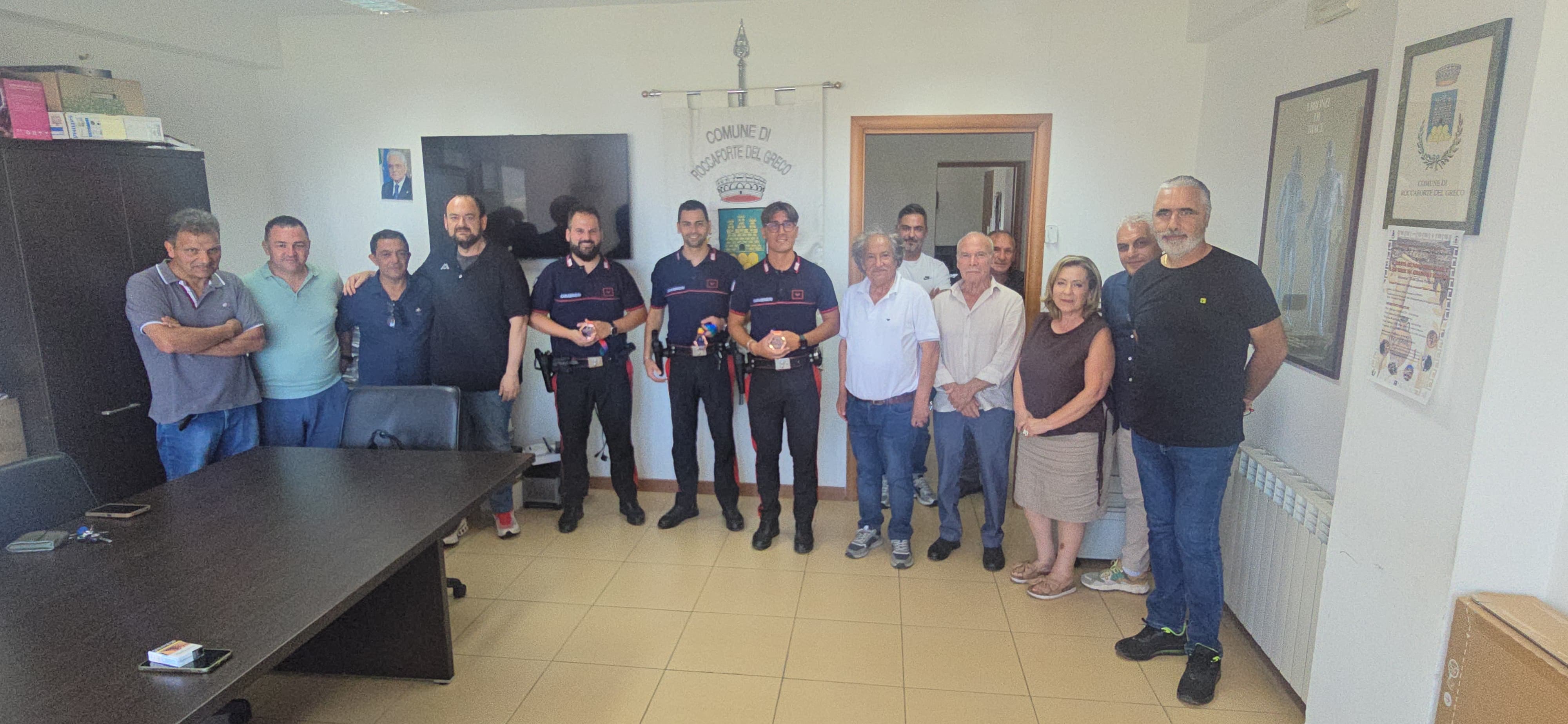 carabinieri partenza roccaforte