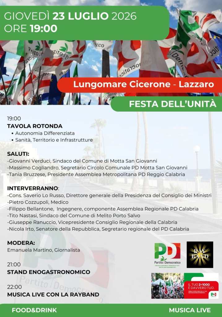 festa unità Motta san giovanni