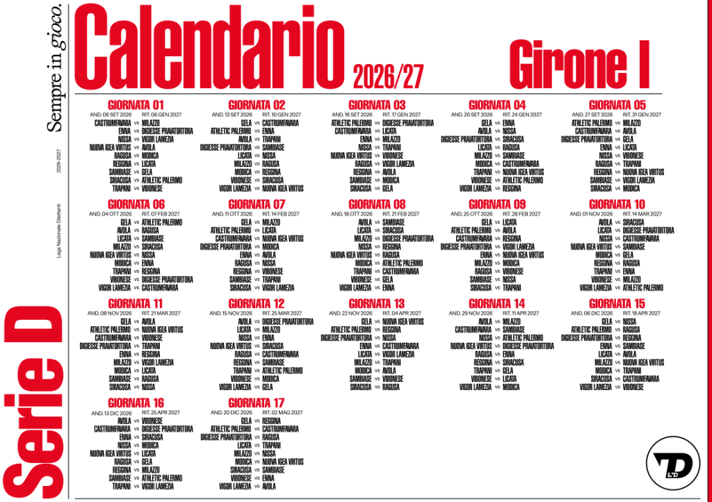 Calendario Reggina