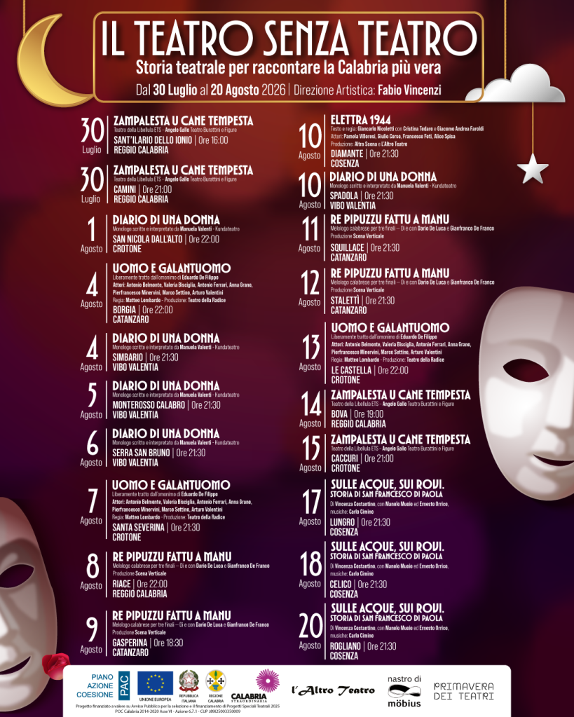 Il teatro senza teatro programma ()