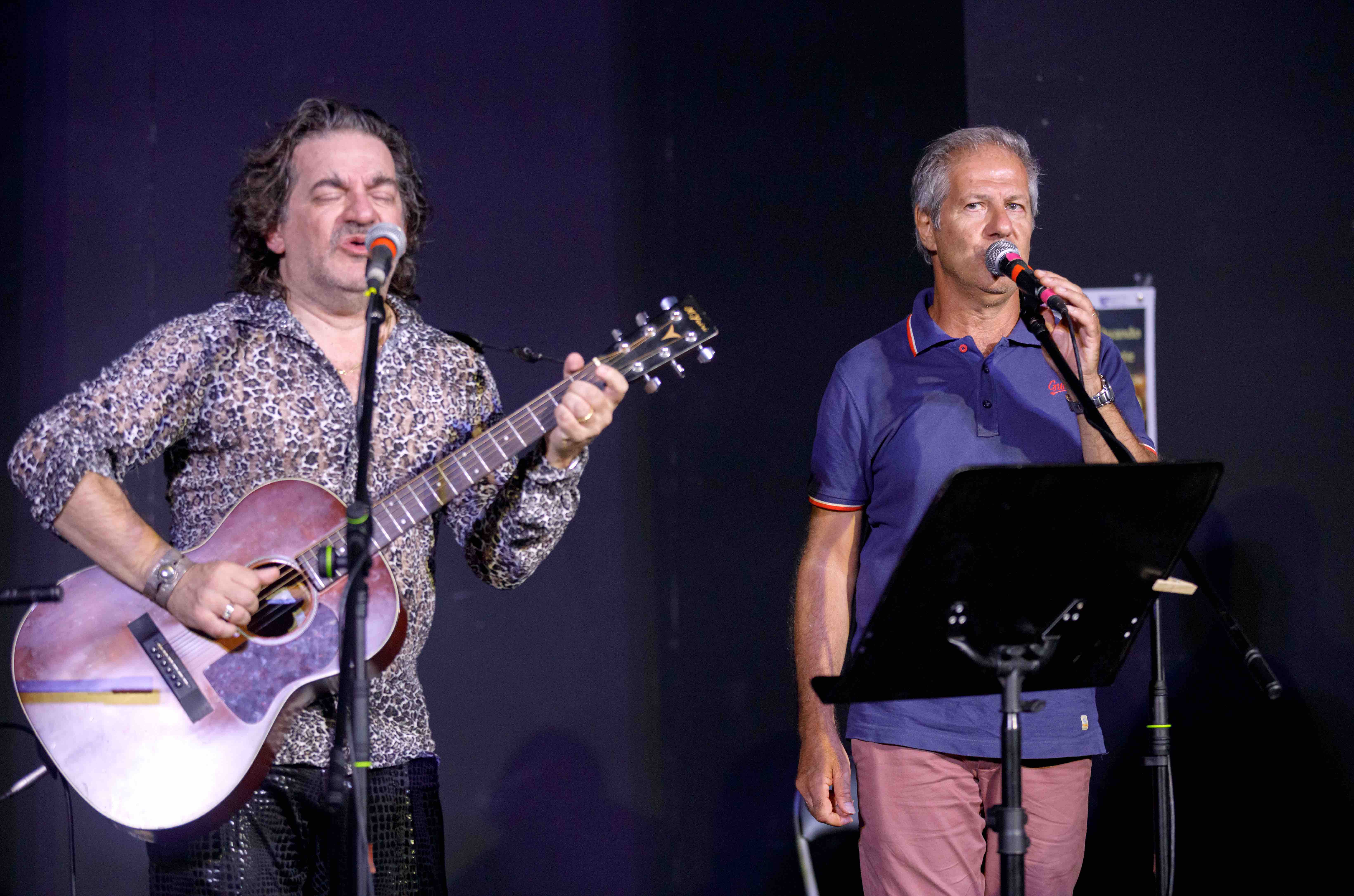 Peppe Voltarelli ed Ermanno Profazio (Foto Marco Costantino)