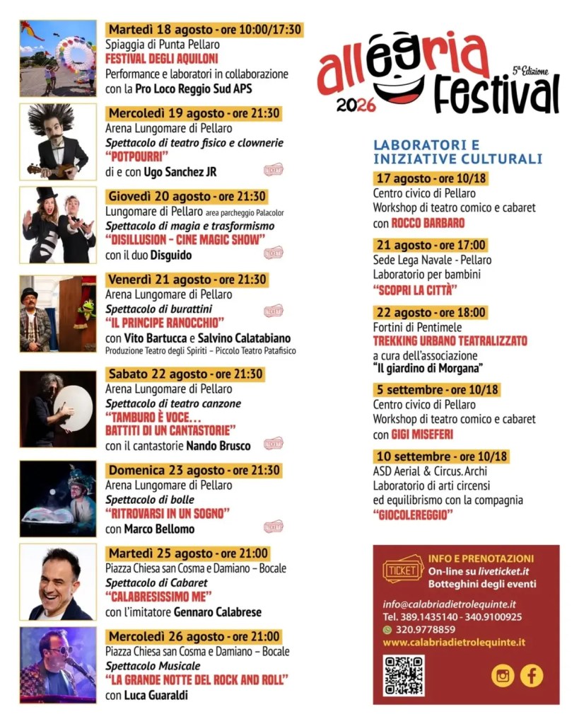 calendario allegria