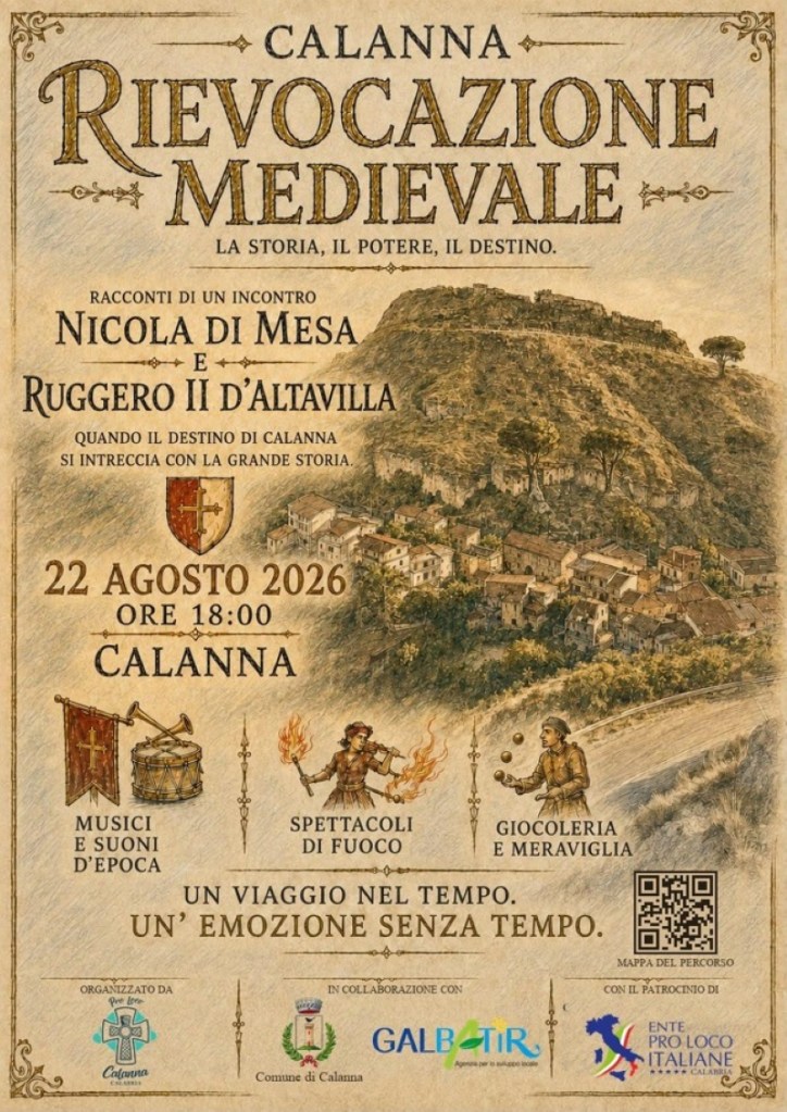locandina rievocazione medievale calanna