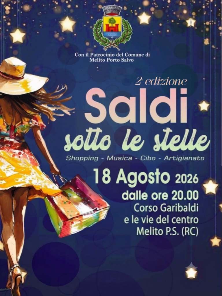 locandina saldi sotto le stelle