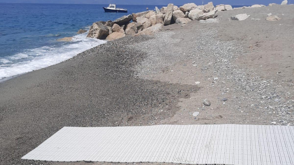passerella disabili spiaggia bocale