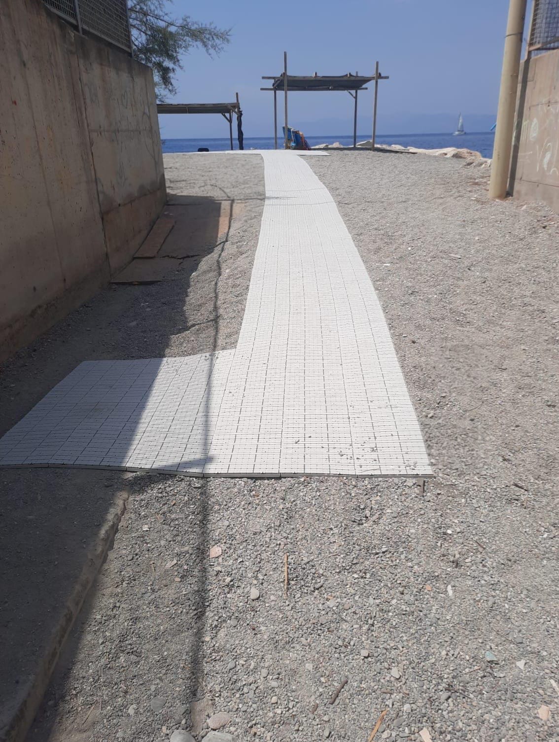 passerella disabili spiaggia bocale
