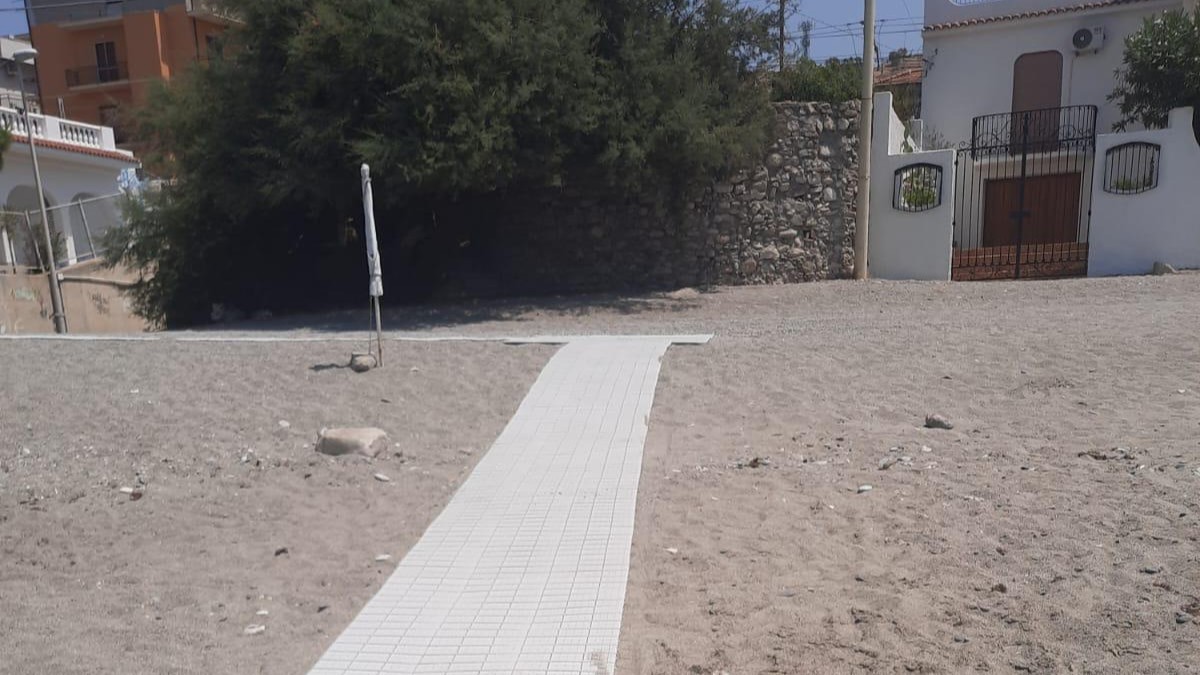 passerella disabili spiaggia bocale