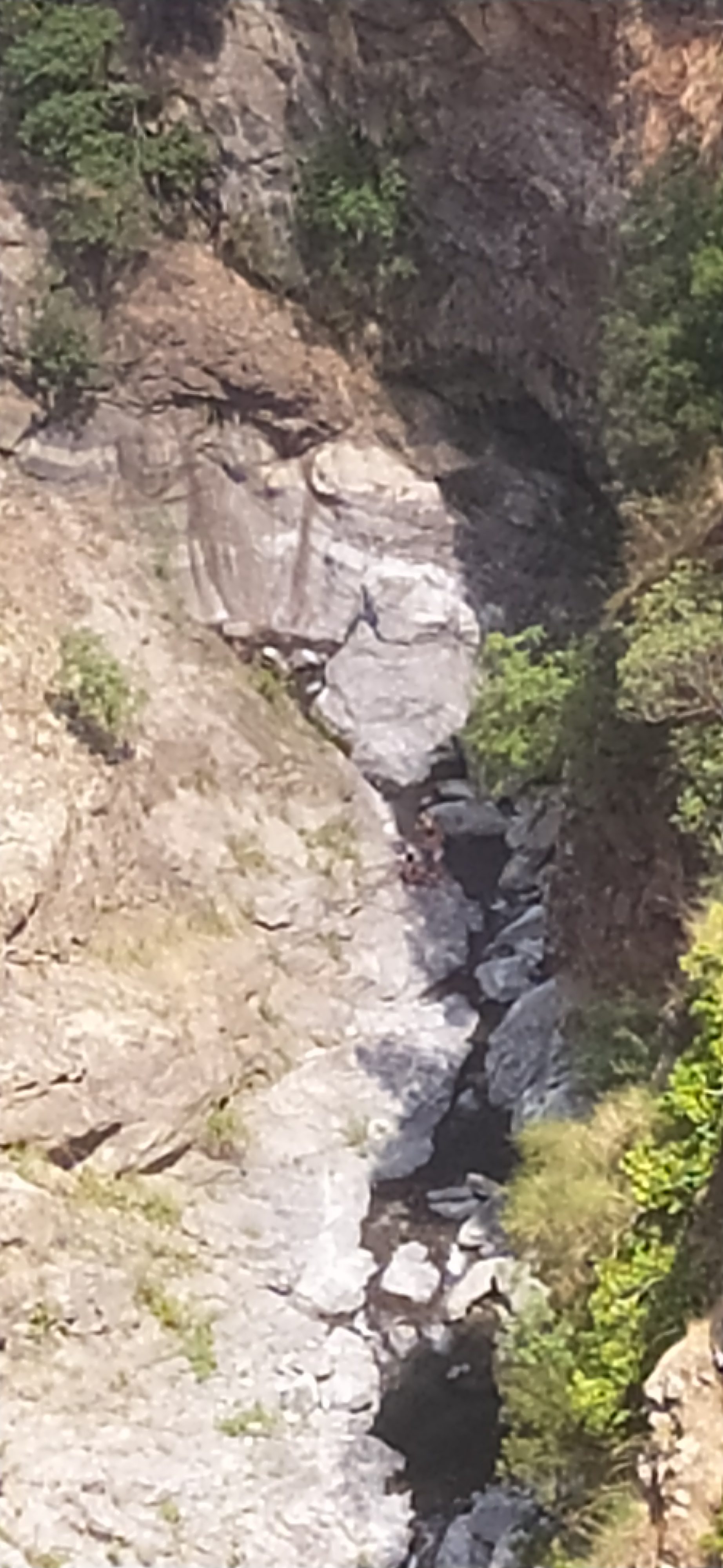 ragazzi intrappolati nel canyon