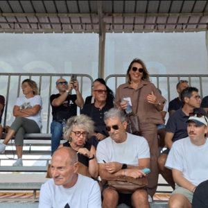 Modica-Reggina: in tribuna l’ex patron Nino Ballarino – FOTO
