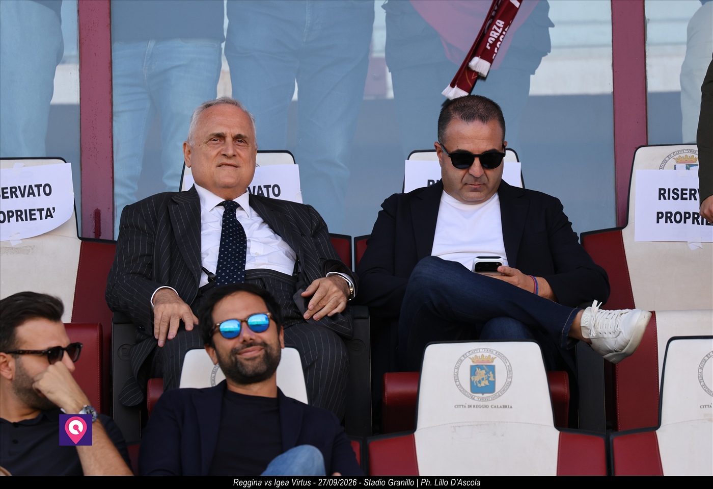 Claudio Lotito e Francesco Cannizzaro