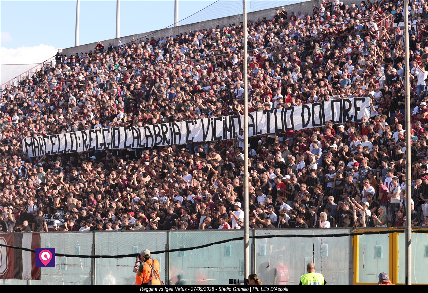 Curva Sud Striscione Tifosi Ultras Granillo