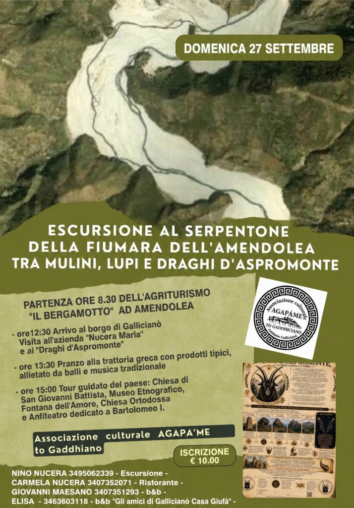 Escursione al Serpentone della Fiumara dell'Amendolea