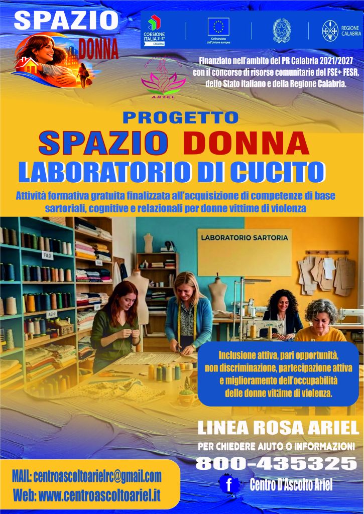 LOCANDINA SPAZIO DONNA CUCITO