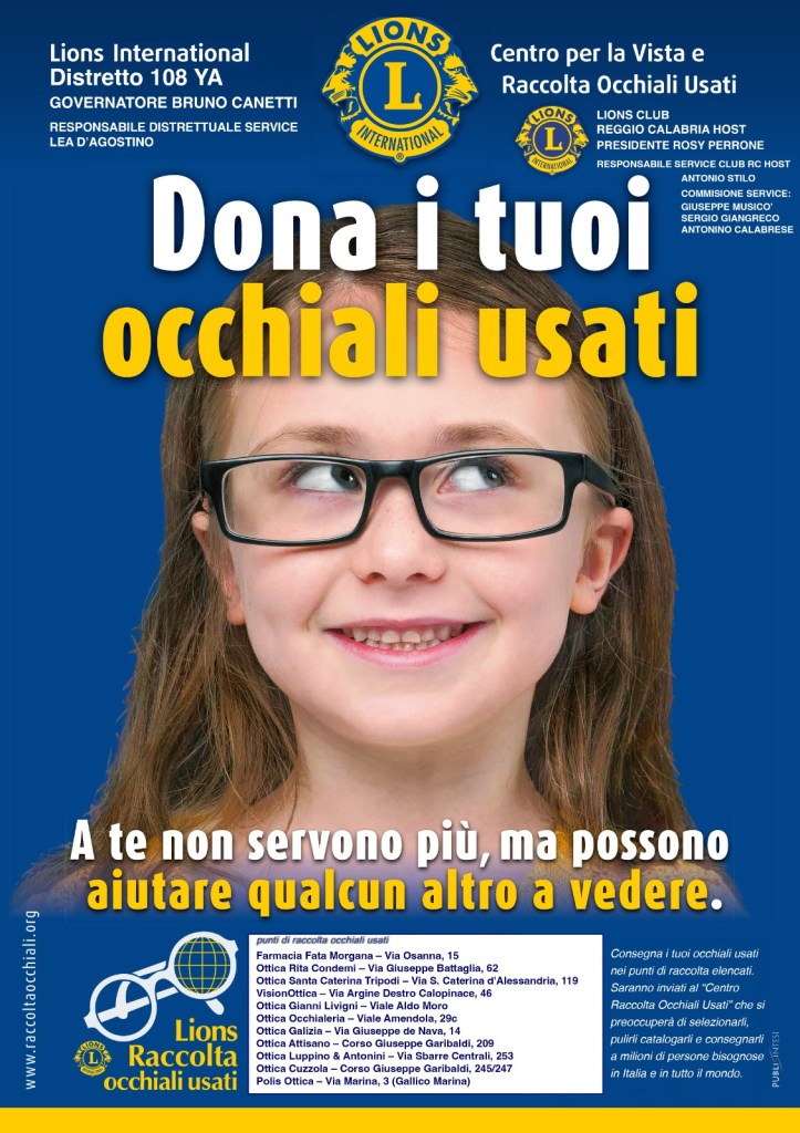 Locandina Campagna Lions per il Diritto a Vedere Bene