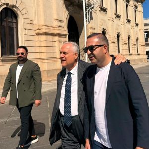 Il patron Lotito al Granillo. Questa mattina ha incontrato il sindaco Cannizzaro